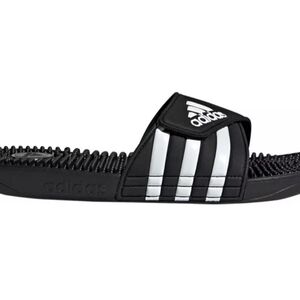 Adidas Mens Adissage Slide Athletic Sandals Size 18 Black/White